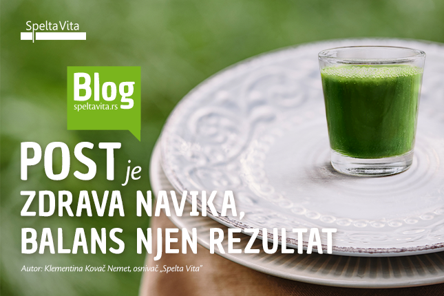 Post je zdrava navika, balans njen rezultat